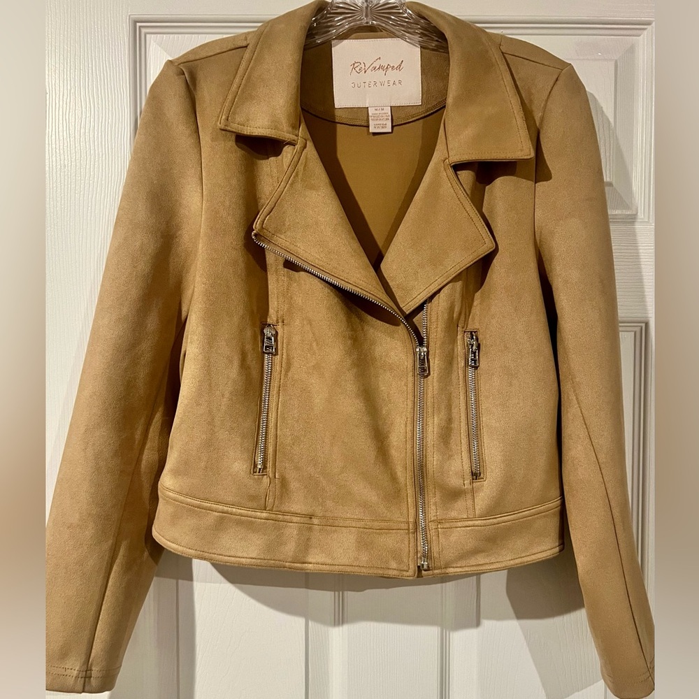 Revamped Outerwear - Polyester Asymmetrical Zip Up Jacket